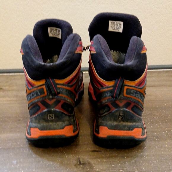 Men's Salomon X Ultra 3 Mid GTX Hiking Boots Red Size 10 - Picture 3 of 9